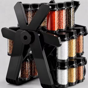 18 JAR ROTATING SPICE RACK 18 IN 1