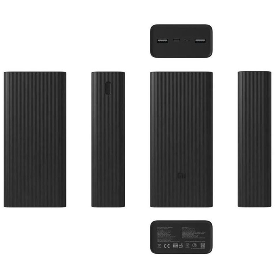 xaomi 30000mah power bank sides
