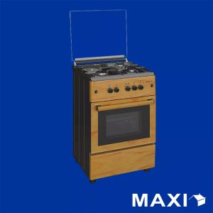 MAXI GAS 60X60 3B&1E WOOD