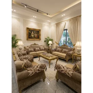 The Royal Venetian Luxury Velvet Sofa Set