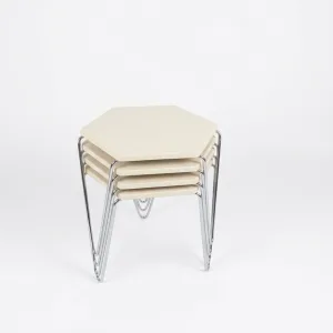 Mira 4-in-1 Hexagonal Stacking Side Stools Set