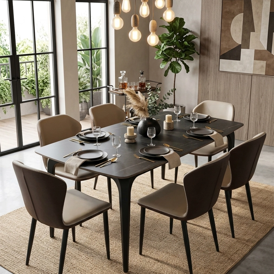 SET OF BY 6 ROCK DININING