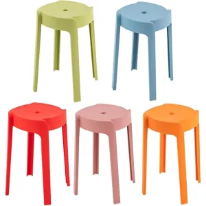 Modern Stackable Plastic Accent Stool
